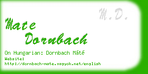 mate dornbach business card